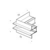 cumpără Conector incorporat colt exterior IN_LINE CORNER R OUT 06.R90OUT.BK în Chișinău 