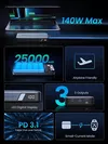 cumpără Acumulator extern USB (Powerbank) Ugreen 90597A Flight Approved PD3.1 25000mAh, Grey în Chișinău 