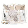 cumpără Lenjerie de pat pentru copii PernaMea Set lenjerie 8 piese Cosita Elefant Maro (PM.105897/4) în Chișinău 