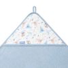 Prosop cu glugă Babyono Blue 100x100 cm 