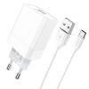 Borofone BA47A Mighty Speed + Кабель Type-C (QC3.0) [White] Зарядное устройство Borofone