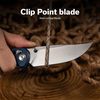 купить Нож походный Sencut S25001A-2 Slybolt, mâner Canvas Micarta albastru, Crossbar Lock в Кишинёве 