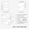 cumpără Pat Flat 2 EASY BUNK BED white în Chișinău 