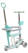 cumpără Trotinetă New World 0077p-1 Trotineta pt copii 5in1 (protectie,suport), menta, 147603 în Chișinău 