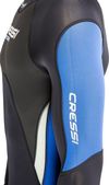 купить Аксессуар для плавания Cressi-Sub Morea Wetsuit (Bărbați) 3mm Black/Blue L/4 (Lu476004) в Кишинёве 