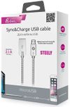 cumpără Cablu telefon mobil Partner 38650 STEELY, Dublu Side USB 2.0 microUSB, 1.2м, 2.1A în Chișinău 