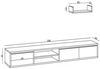 cumpără Comodă TV Trendy Alcor, 180x25x30cm (GTR000022) în Chișinău 
