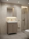 cumpără Dulap pentru lavoar Mashtab 12676 Marbela (CL) cu 2 uși 600x420x850 Alb în Chișinău 