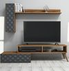 cumpără Set mobilă living Trendy Planeta, Nuc, Calcedonie 150x37x37cm în Chișinău 
