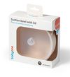 купить Посуда для кормления BabyOno 1662/03 Vas din silicon cu ventuza si capac (bej) в Кишинёве 