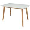 купить Комплект стол и стулья Evelin di Costacurta стол Cooper White/Bella beech + 4 QT-284Wo Light beige в Кишинёве 