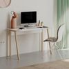 cumpără Masă de birou Trendy Luton Alb, Moka Deschis, 120x75x60cm (GTR000987) în Chișinău 