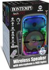 купить Колонка портативная Bluetooth Bontempi 491060 Беспроводная колонка с микрофоном и подсветкой в Кишинёве 