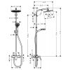 Душевая система hansgrohe Crometta S 240 1jet Showerpipe с однорычажным смесителем