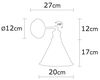 cumpără Candelabru de perete Trendy Lampa de perete Berceste-N-680 24x31x24cm în Chișinău 