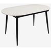 купить Стол Evelin di Costacurta DT-533R B, 135(175)x80x76см, Каркас/Опоры: Металл Черный (раздвижной), белый мат в Кишинёве 