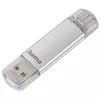 купить Флеш память USB Hama 124162 C-Laeta, Type-C USB 3.1/USB 3.0, 32 GB, 40 MB/s, silver в Кишинёве 