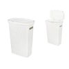 cumpără Coș pentru rufe Promstore 53354 cu capac Velvet 45l, 45x29x63cm, îngust, alb în Chișinău 