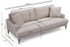 купить Диван Trendy Papira Bej (2 locuri) в Кишинёве 