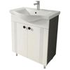 купить Шкаф под умывальник Mashtab 12128 Palma (Basic) cu 2 uși 650x370x850 Alb mat-Antracit в Кишинёве 