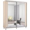 cumpără Dulap Mobildor-Lux Aron cu uși glisante cu oglindă vertical (190x60x200H cm) Sonoma în Chișinău 