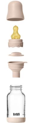cumpără Cană cu pai BIBS 50192244 Biberon din sticla anticolici Boheme Blush cu tetina din latex 0+ luni, 120ml în Chișinău 