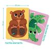 cumpără Joc educativ de masă Dodo 301230 Set carduri cu elemente tactile Montessori Puii animalelor în Chișinău 