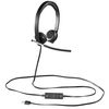 купить Logitech USB Headset H650e Dual, Bi-directional ECM noise-canceling mic Freq. resp: 100 Hz - 10 KHz Sensitivity: -45 dB +/- 3 dB, 2.5m cable, 981-000519 (casti cu microfon/наушники с микрофоном) в Кишинёве 