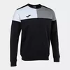 FINAL SALE - Hanorac JOMA - CREW V SWEATSHIRT BLACK GREY WHITE 