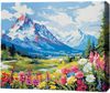 cumpără Tablou pe numere BrushMe MG0013FC 40х50cm (fără cutie) Flori la poalele munților în Chișinău 