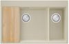 купить Мойка кухонная Primagran Oslo 80 Duo Top Beige + accesorii 530x780 MOVKB в Кишинёве 