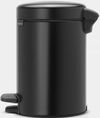 купить Урна для мусора Brabantia 11 33 21 NewIcon 3L, Matt Black в Кишинёве 