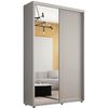 купить Шкаф Mobildor-Lux Compact uși glisante Oglindă + PAL (150x45x240H cm) Grey в Кишинёве 