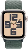 купить Смарт часы Apple Watch SE 2024 GPS 40mm Starlight Aluminium Case with Lake Green Sport Loop MXEH3 в Кишинёве 