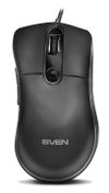 Gaming Mouse SVEN RX-G940, Optical, 600-6000 dpi, 6 buttons, Soft Touch, RGB, Black, USB 