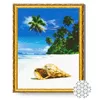 купить Картина по номерам Art Gallery GA82845 Mozaic cu diamante 40x50cm Scoica pe nisip alb в Кишинёве 