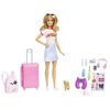 купить Кукла Barbie HJY18 cu accesorii și set de voiaj Malibu в Кишинёве 