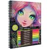 купить Набор для творчества Nebulous Stars 11111 Large Coloring Book - Black Pages Coloring Book в Кишинёве 