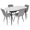 купить Комплект стол и стулья Evelin di Costacurta стол DT-533R B + 4 стула YTC-080B Blu-14 (Dark grey) в Кишинёве 
