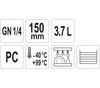 cumpără Recipient GN 1/4 150 mm PC în Chișinău 