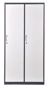 купить Металлический шкаф с 2 дверьми, белый-серый 900x500x1850 mm в Кишинёве 