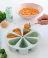 cumpără Container alimentare Premaman PRFAFX-CCC-UNQ Recipient din silicon pentru hrana cu capac Verde, 7x100ml în Chișinău 