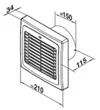 cumpără Ventilator de evacuare Ventika MATIC D 150 AA 26 W H (senzor de umiditate și cronometrul) în Chișinău 