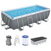 cumpără Piscină cu cadru Bestway 56670 Power Steel Rectangular 488x244x122cm Grey în Chișinău 