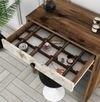 cumpără Măsuţa de toaletă Trendy Oglinda Lizbon Nuc, Alb, Marmura (masa de machiaj) (GTR001457) în Chișinău 