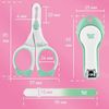 cumpără Set pentru îngrijirea bebeluşului Roxy Kids RPS-004-G Маникюрный набор ножницы-кусачки-пилочка, бледно-зеленый în Chișinău 