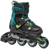 cumpără Role Rollerblade 86B0751520NG02 MICROBLADE XT Nero/Verde Petrolio Size 28-32 în Chișinău 