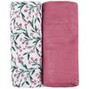 купить Аксессуар для пеленания Petite&Mars 417364 Set 2 pelinci de muselina din bambus Misty Pink Meadow, 120x120cm в Кишинёве 