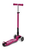 купить Самокат Micro MMD095 Maxi Deluxe Foldable LED Berry Red в Кишинёве 