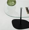 cumpără Măsuţă cafea Trendy Soho, Transparent, Negru în Chișinău 